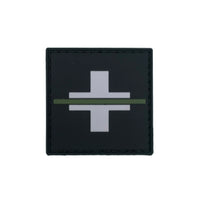 Patch Schweiz „Thin Green Line“ SCHWARZ