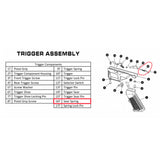 Abzugsbügelfeder für RAP4 468 (#468-16T)